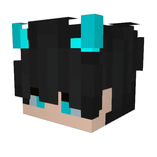 Gaming_PL_ Minecraft avatar head, 3D render