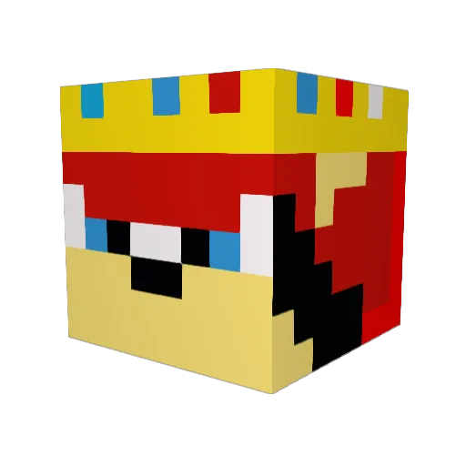 Gaming_mighty67 Minecraft avatar head, 3D render
