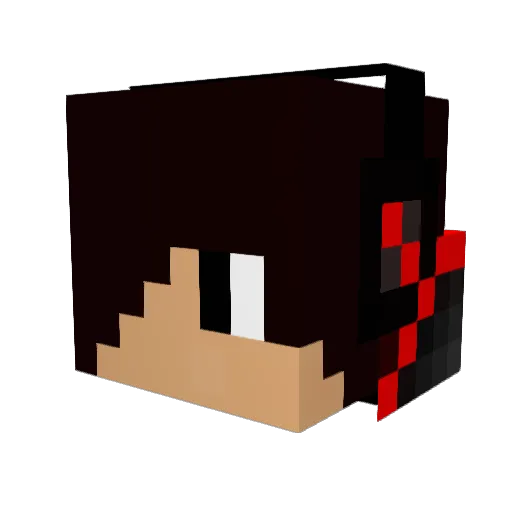 Gamingbat Minecraft avatar head, 3D render