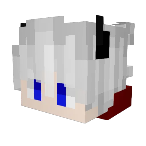 GamingmitTV Minecraft avatar head, 3D render