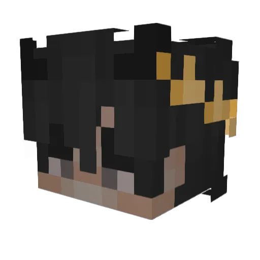 Gaminguids Minecraft avatar head, 3D render