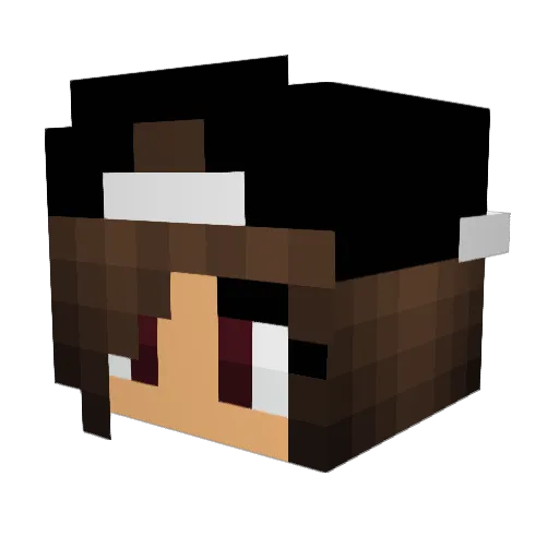 Gamingwithvale Minecraft avatar head, 3D render