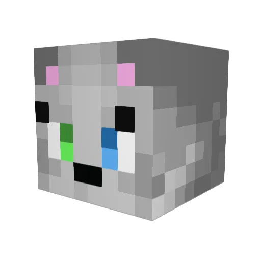 Gamingwolf1237 Minecraft avatar head, 3D render
