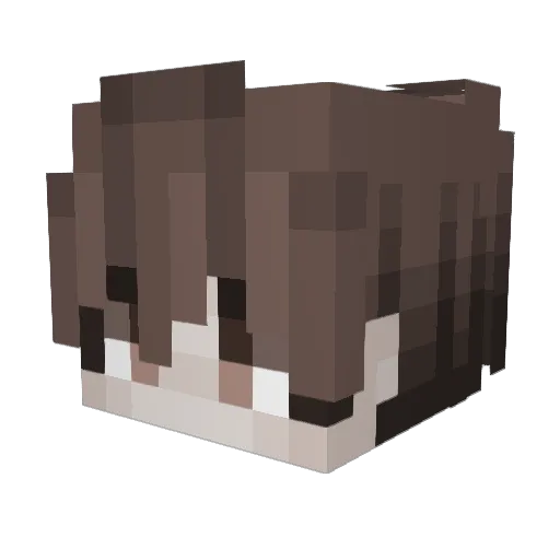 Gamjassag Minecraft avatar head, 3D render