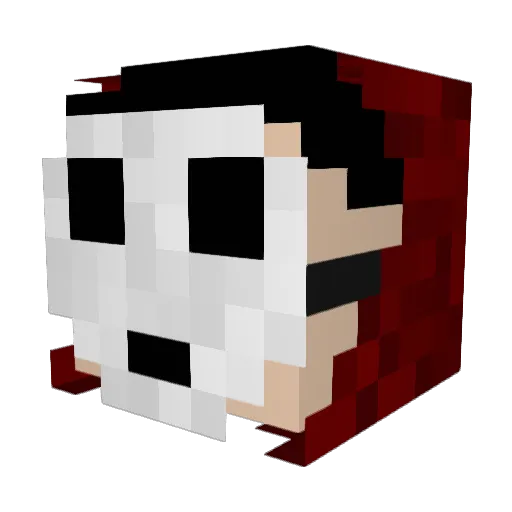 Gamlader Minecraft avatar head, 3D render