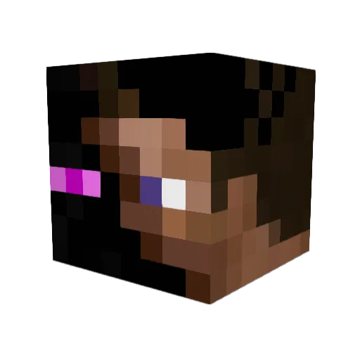 Gamma815 Minecraft avatar head, 3D render
