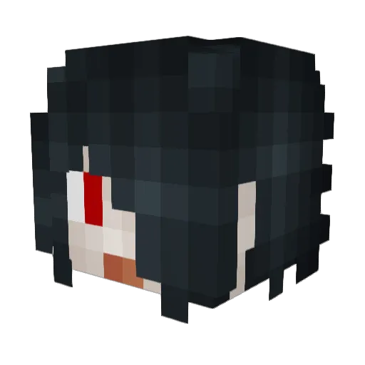 Gamma9944 Minecraft avatar head, 3D render