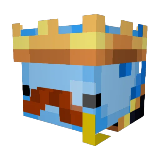 GammaAngel767 Minecraft avatar head, 3D render