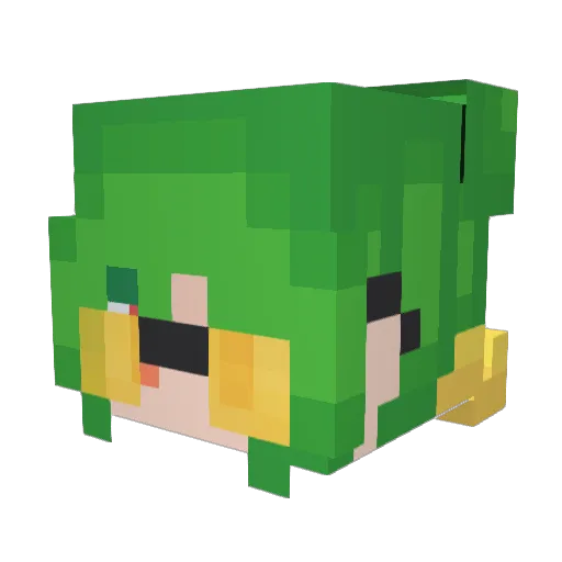 GammaSketch Minecraft avatar head, 3D render