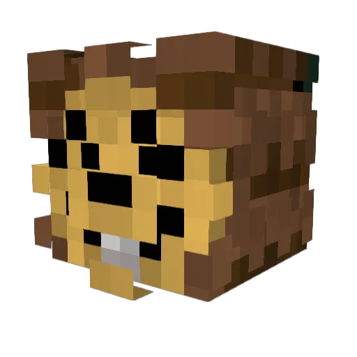 Gamma_Churchill Minecraft avatar head, 3D render