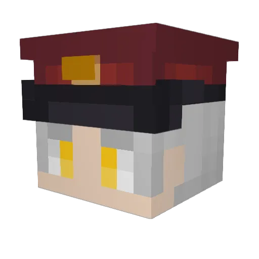 Gamma_Fett Minecraft avatar head, 3D render