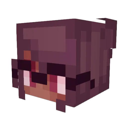 Gamma_YT Minecraft avatar head, 3D render