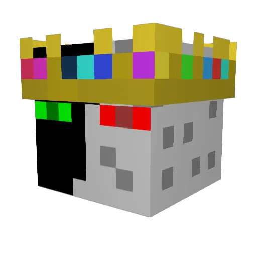 GammelFaul Minecraft avatar head, 3D render