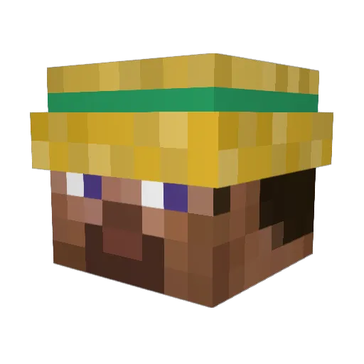 Gammie96 Minecraft avatar head, 3D render