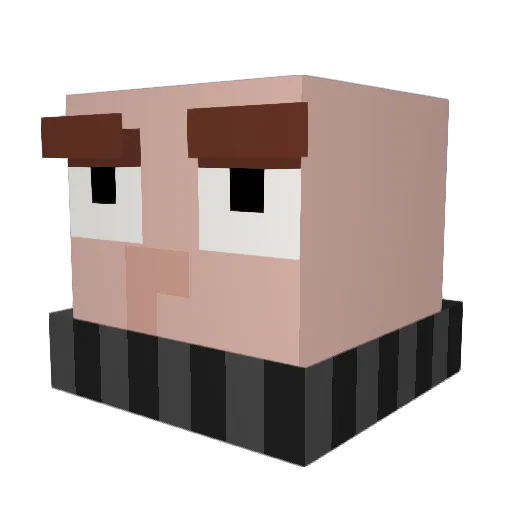 Gammons122 Minecraft avatar head, 3D render