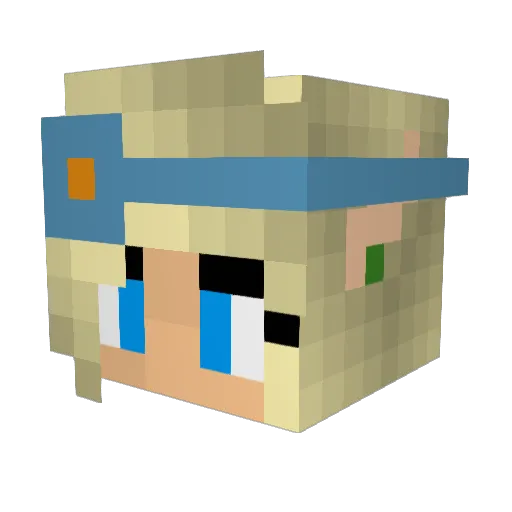 Gammy333 Minecraft avatar head, 3D render