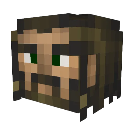 Gamon Minecraft avatar head, 3D render