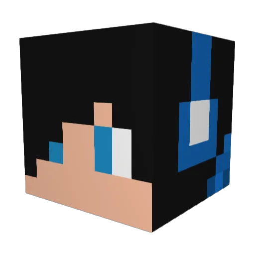 Gamonite Minecraft avatar head, 3D render