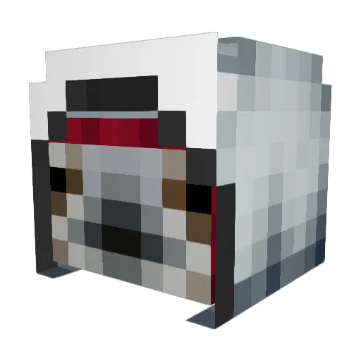 Gamtheus Minecraft avatar head, 3D render