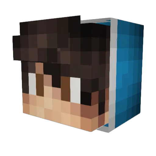 Gamu_Gamu Minecraft avatar head, 3D render