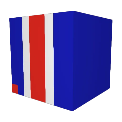 Gamureta Minecraft avatar head, 3D render