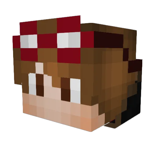 GamyYT Minecraft avatar head, 3D render