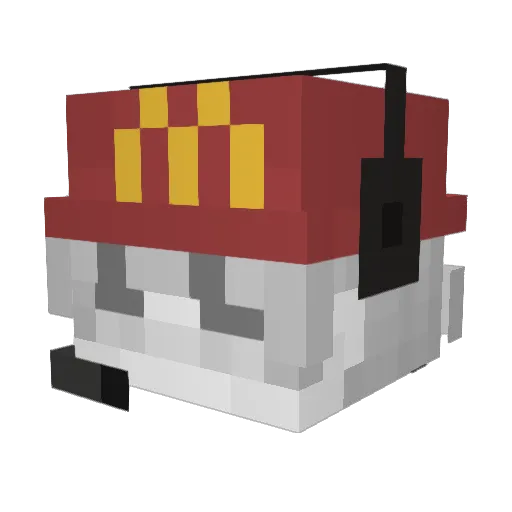 GamyrCat Minecraft avatar head, 3D render