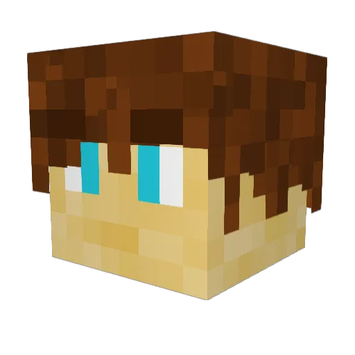 Gamzee48 Minecraft avatar head, 3D render