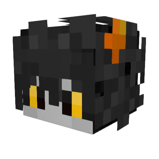 Gamzoo Minecraft avatar head, 3D render