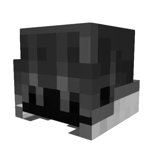 Gan93R Minecraft avatar head, 3D render