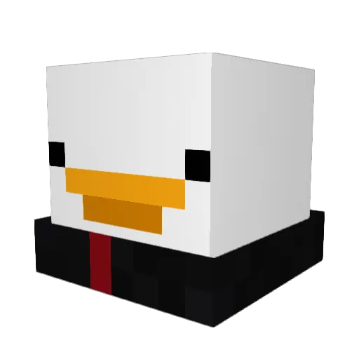 GanRadgie Minecraft avatar head, 3D render