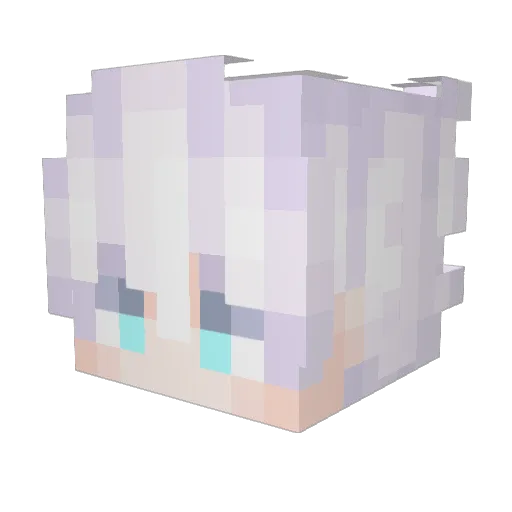 Gancito666 Minecraft avatar head, 3D render