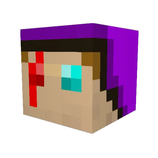 Gandalf126 Minecraft avatar head, 3D render