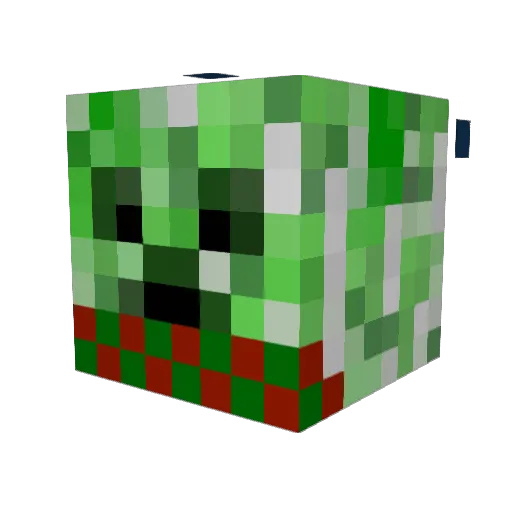 GandalfInatori Minecraft avatar head, 3D render