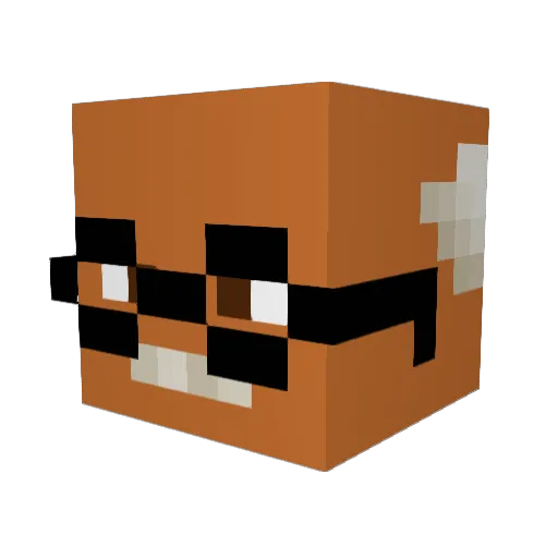 Gandhi94 Minecraft avatar head, 3D render