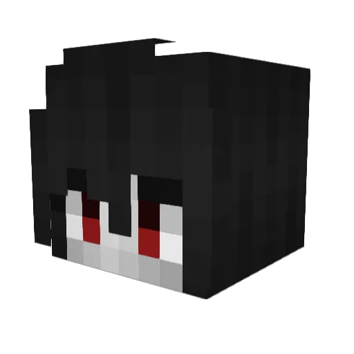 Gandia Minecraft avatar head, 3D render