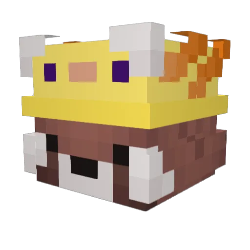 Gando10 Minecraft avatar head, 3D render