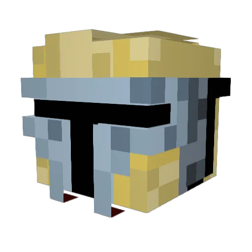 Gandoor Minecraft avatar head, 3D render