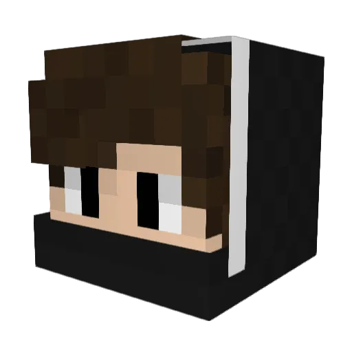 Gandusztan Minecraft avatar head, 3D render