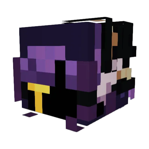 Ganecks Minecraft avatar head, 3D render