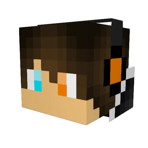 Ganesh2000 Minecraft avatar head, 3D render