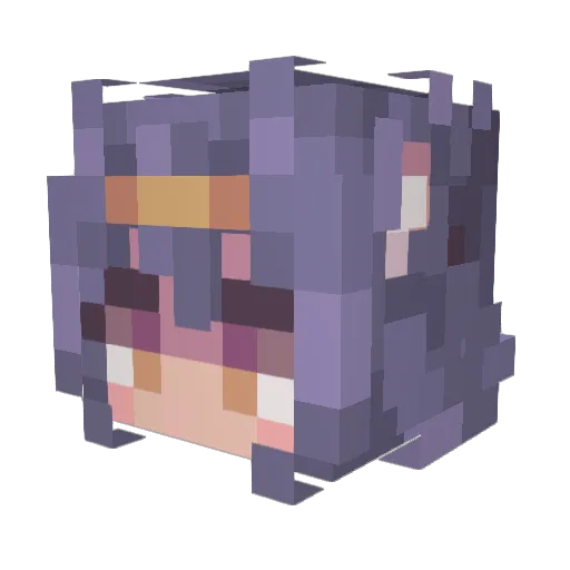 GangAM Minecraft avatar head, 3D render