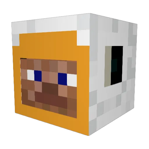 GangMemberTommy Minecraft avatar head, 3D render