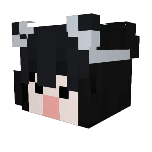 Gang_El Minecraft avatar head, 3D render