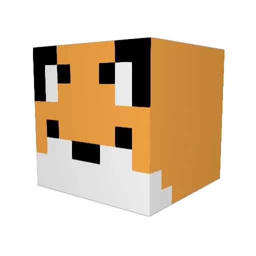 Gang_Joon Minecraft avatar head, 3D render