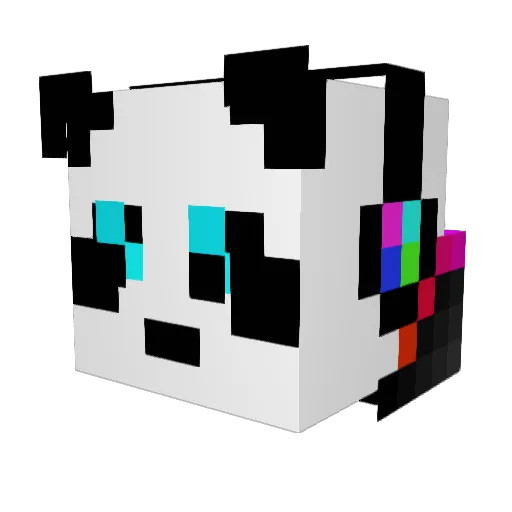 Gangarr Minecraft avatar head, 3D render