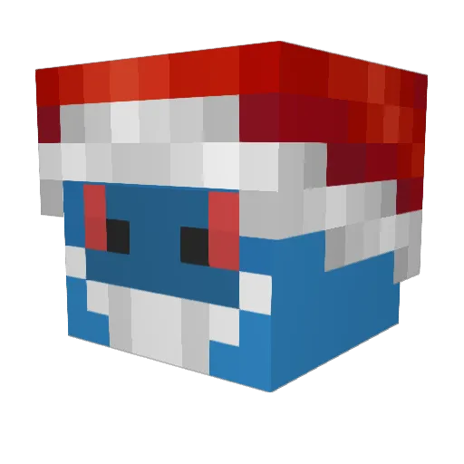 Gangitaa Minecraft avatar head, 3D render