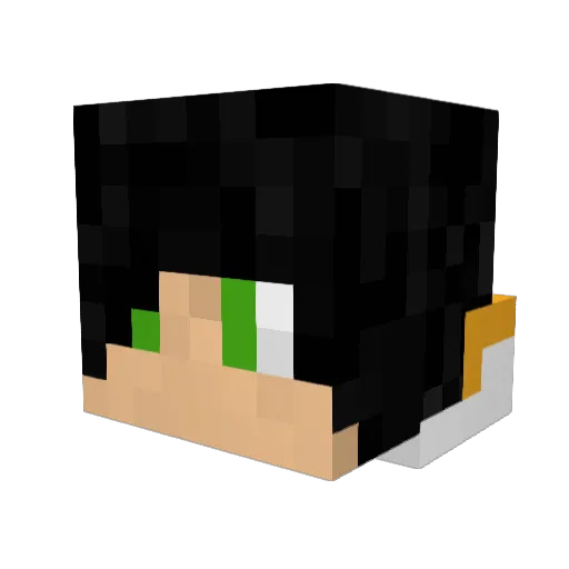 GangnamFab Minecraft avatar head, 3D render