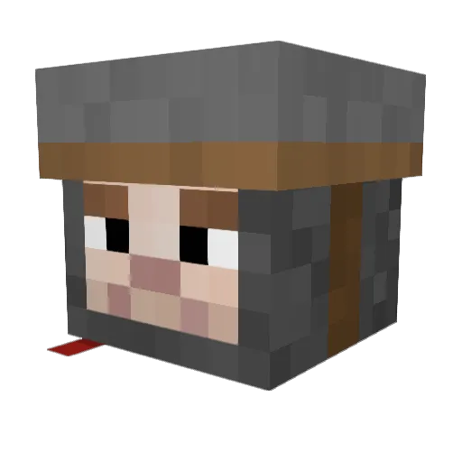 Gango420 Minecraft avatar head, 3D render