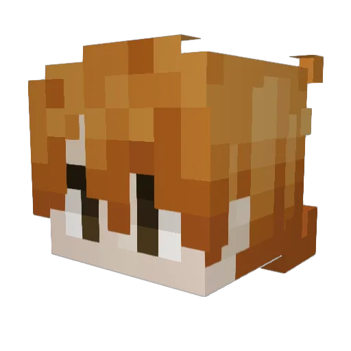 Gangsta4242 Minecraft avatar head, 3D render